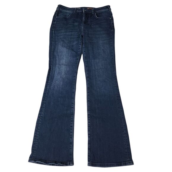 Pilcro Anthropologie Jeans 29 Blue The Demilune Bootcut Dark Wash Mid-Rise - Picture 1 of 9